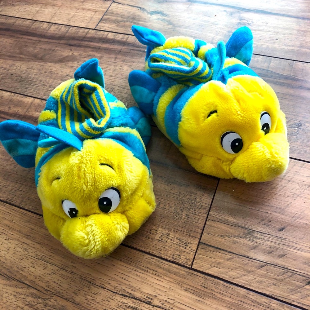 VINTAGE Little Mermaid Flounder Slippers